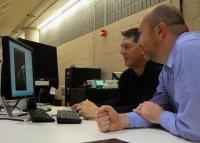 James Onate and Mike McNally Reviewing 3D Model