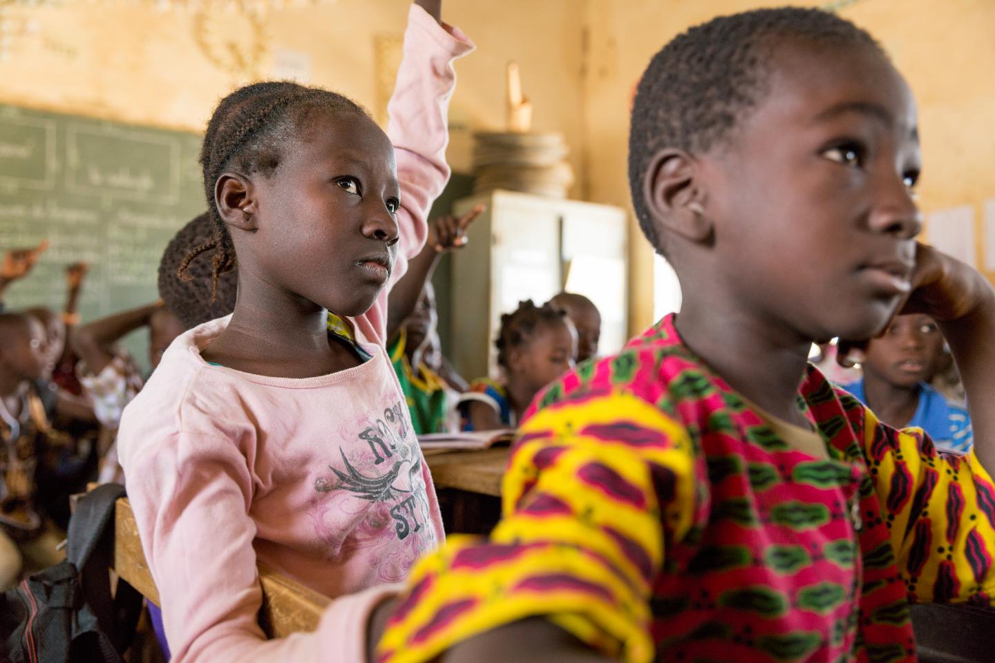 Students in class in Burkina Faso