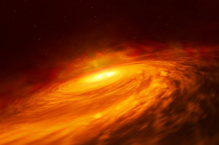 Artist's Impression of NGC3147 Black Hole Disc