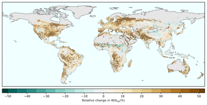 Agricultural water scarcity