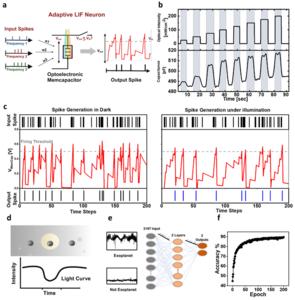 Figure 2| Adaptive LIF Neuron and exoplanet detection.