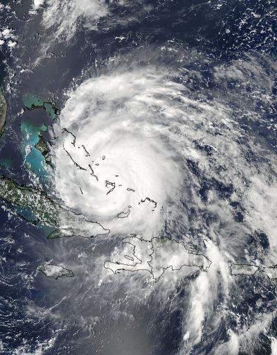 NASA's Terra Satellite View of Hurricane Irene Over Bahamas