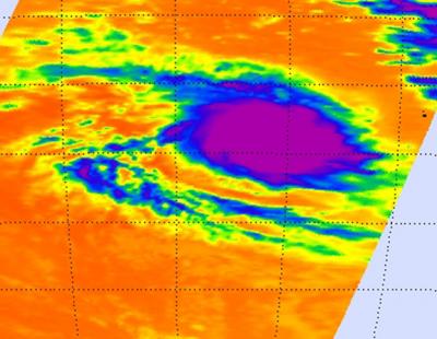 NASA Infrared Image Sees Cold High T-Storms in Robyn