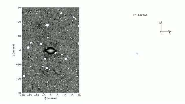 Simulation of the tidal stream in the Sombrero Galaxy (M104)