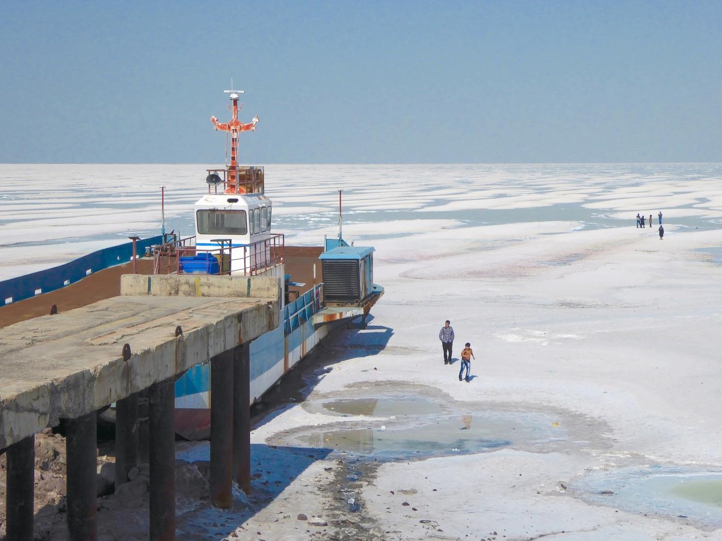 Lake Urmia Boat at Dock