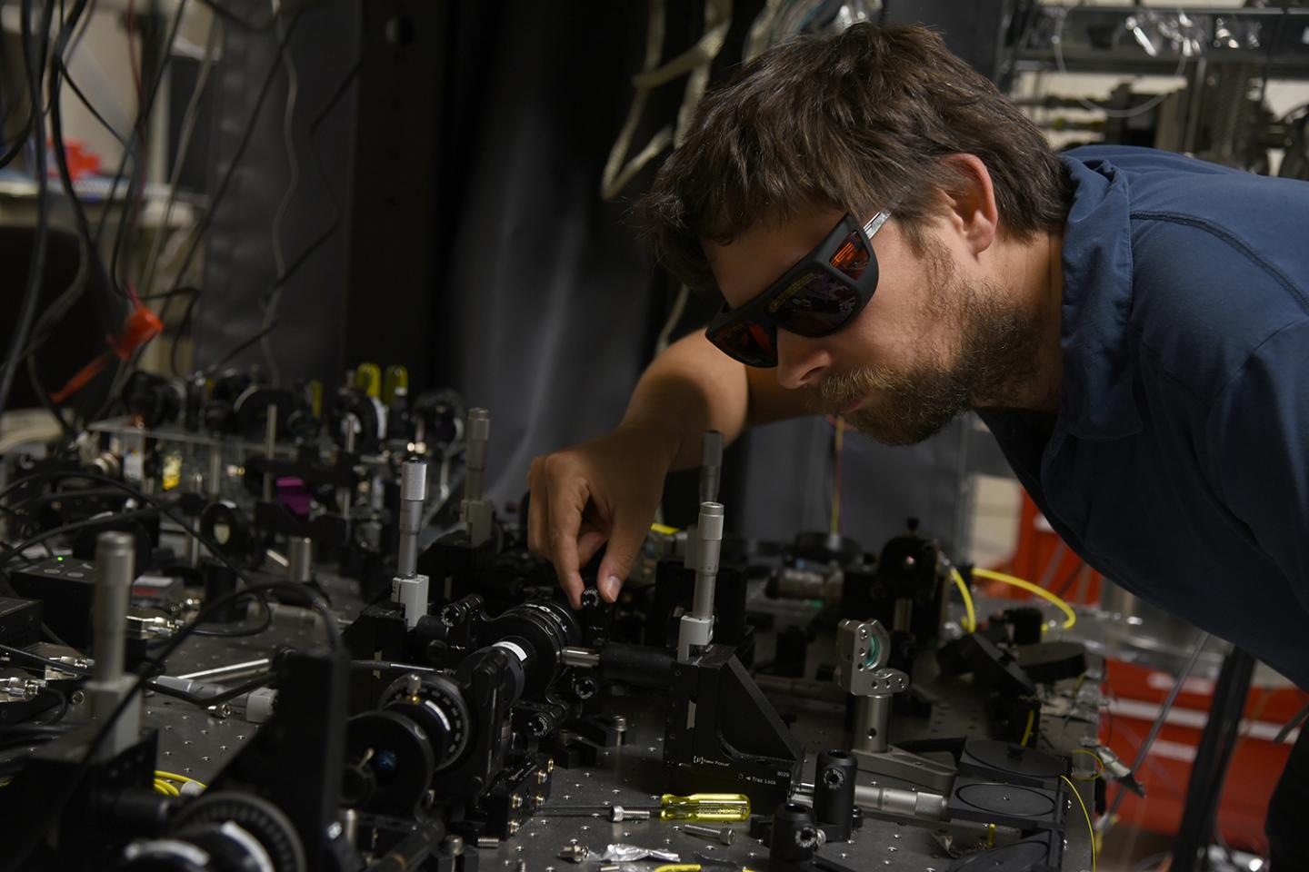 NIST Physicist Krister Shalm with Photon Source