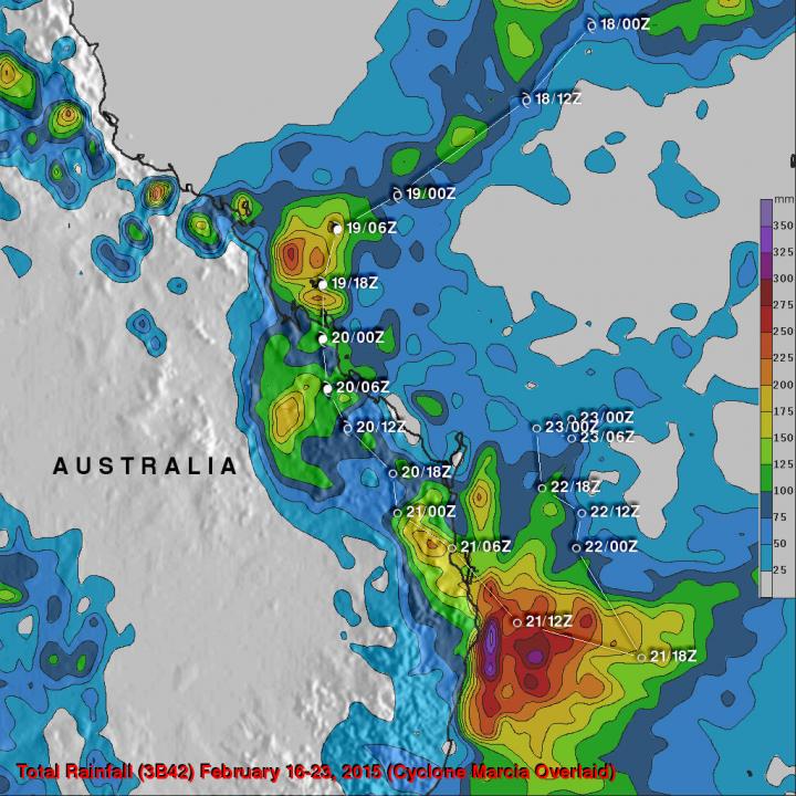 TRMM Image of Marcia