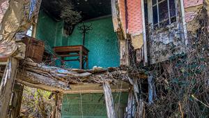 When a village is abandoned, the traditions of the people disappear and, with time, so do their houses. Abandoned house from a village near Tryavna in Bulgaria.