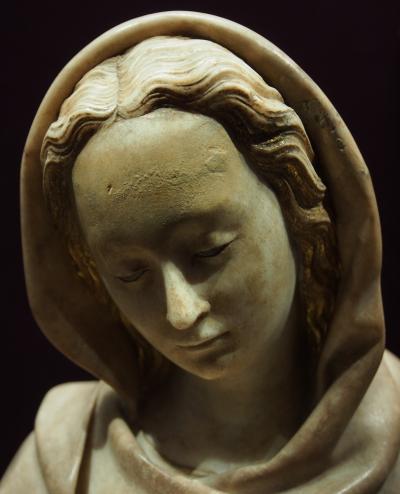 Early 16th-century Alabaster Statue of a Saint