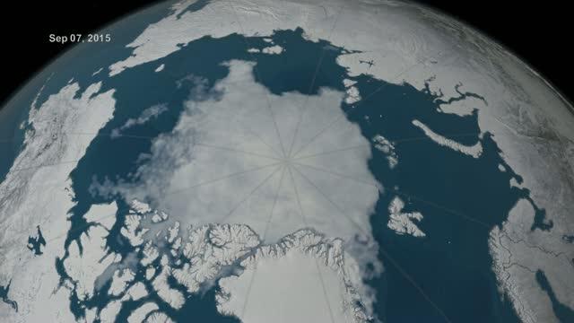 Arctic Sea Ice Freeze Cycle