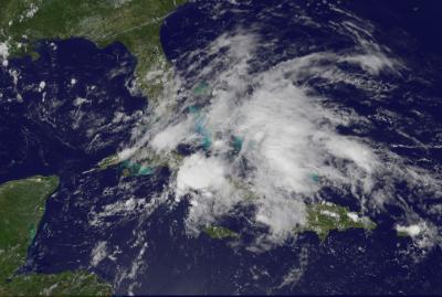GOES-13 Sees Stretched-out System 94L