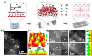 Fig. 2 Synthesis and structural characterization of Co-SACs. (a) Schematic of the synthesis of Co-TiO2. (b-d) Structural characterization of Co-TiO2. (e-j) Structural characterization of Co-TiO2(001) and Co-TiO2(111).