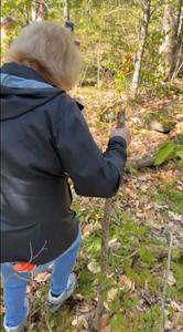 Lori hiking on her rebuilt foot