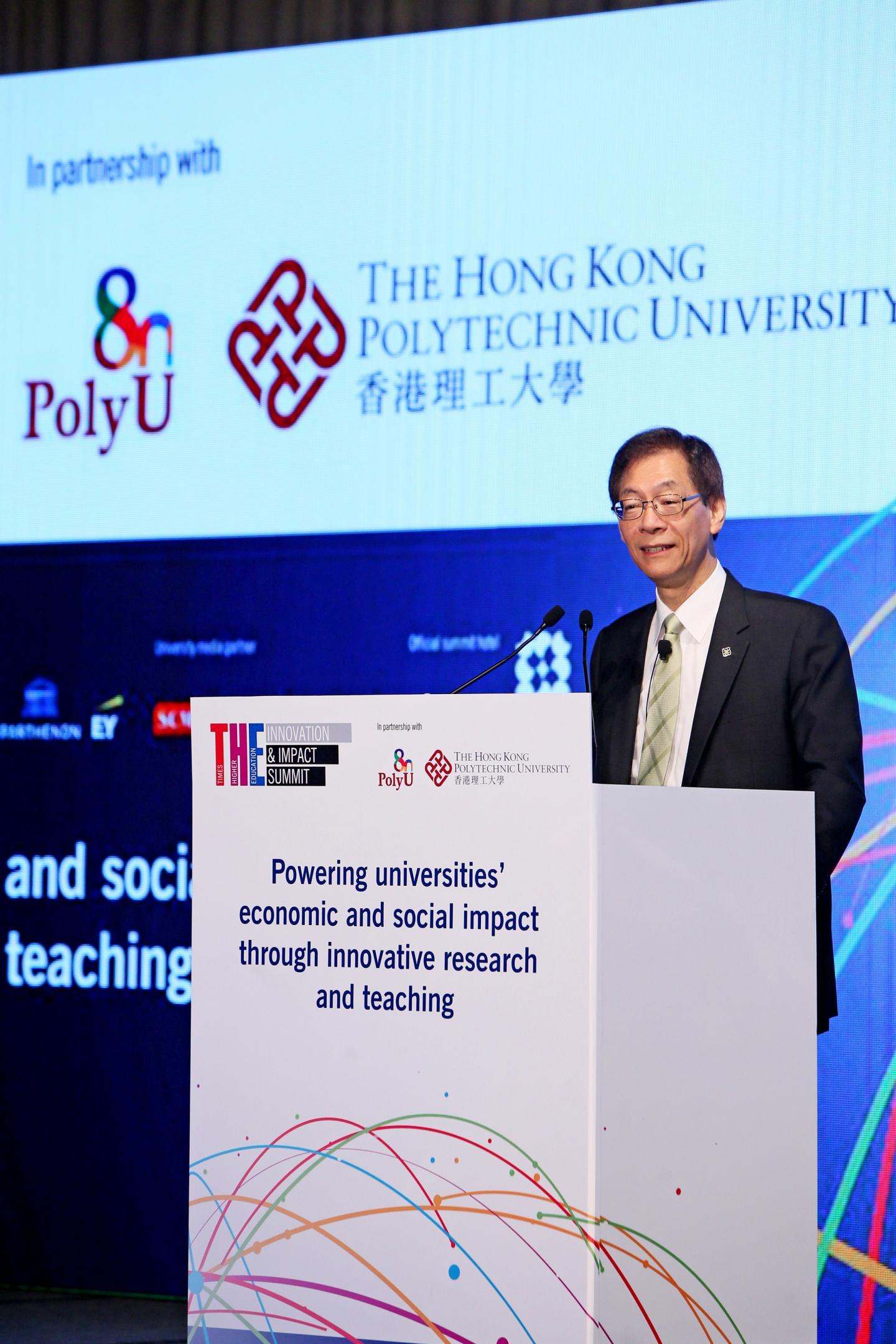 Professor Timothy W. Tong, PolyU President, The Hong Kong Polytechnic University 