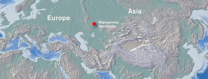 Location of the burial site in the southern Ural region