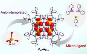 Silver-molybdate nanocluster structure