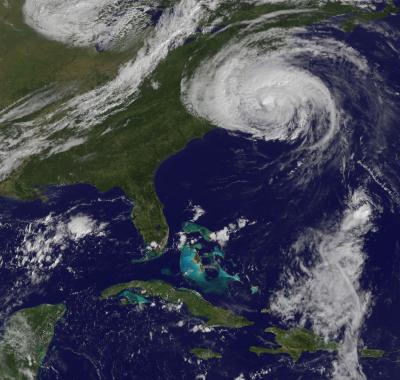 GOES-13 Sees Fiona Stretching Out