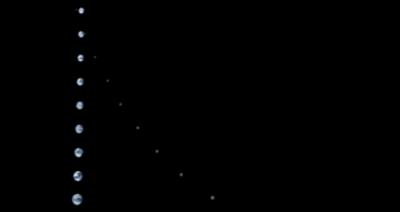 Juno's Unique View of the Earth-Moon System