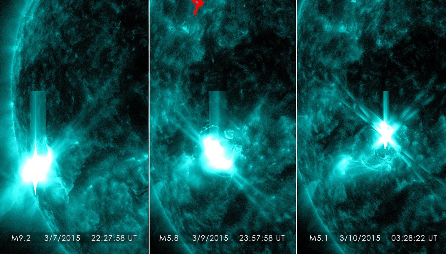 NASA's SDO Captures Images Of Mid-Level Solar Flares