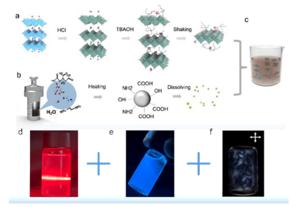 Figure 1| The creation of all-inorganic 0D/2D hetero-structured luminant