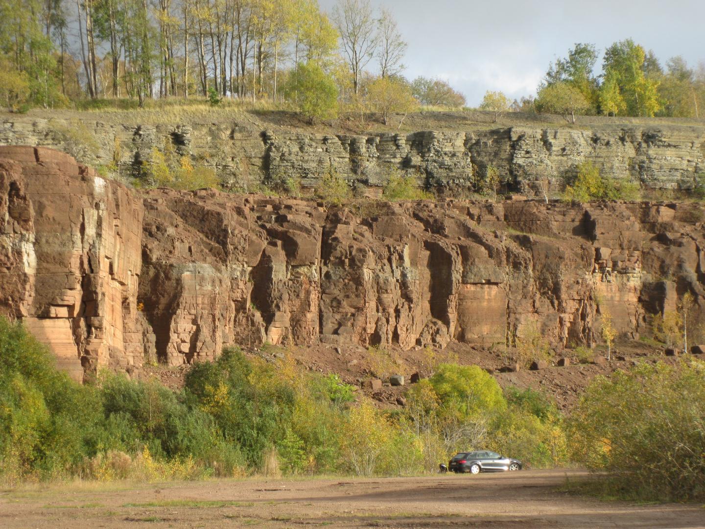 Ordovician limestone section