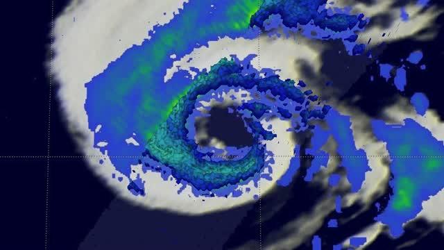 Heavy Rain and Towering Storms in Hurricane Nicole