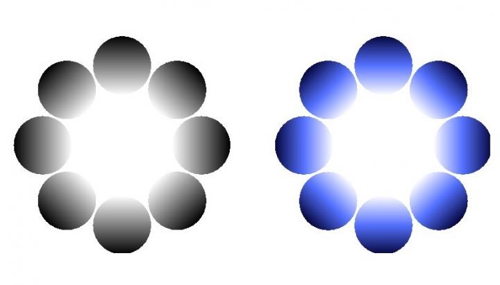 Black and Blue Glare Illusions