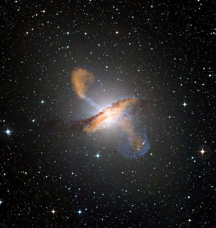 Composition of images of Centaurus A in the Optical Range