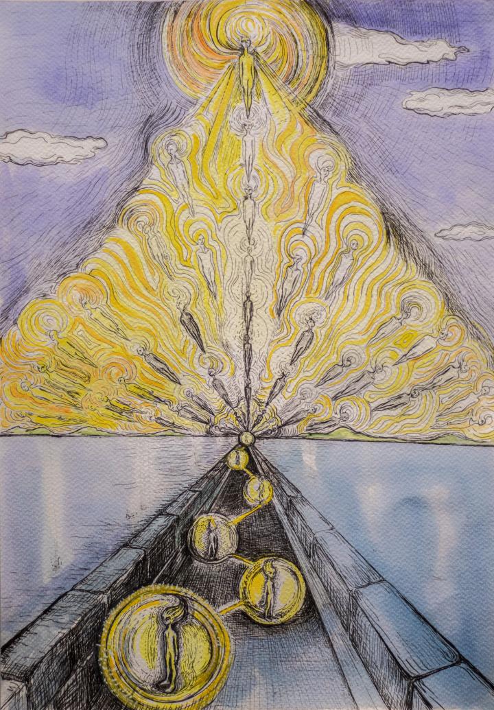 Quantum Walk Art Image