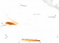 Map of Stratospheric Sulfur Dioxide