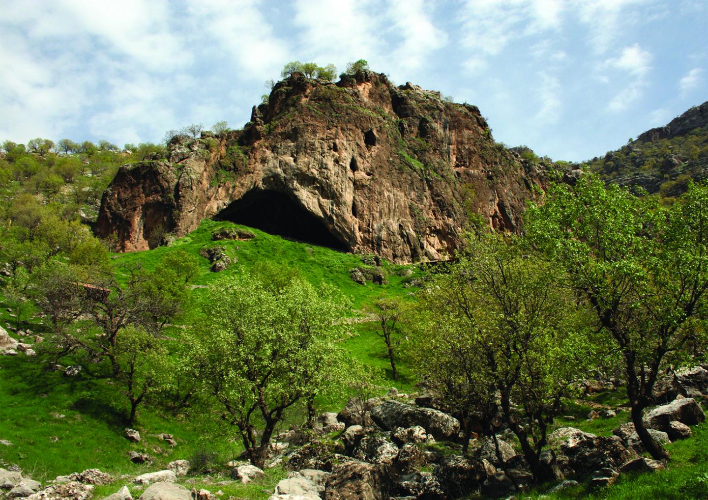 View of the Entrance to Shanidar Cave