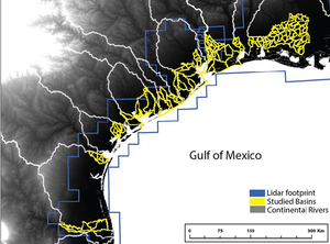 Channel map (Texas and Louisiana)