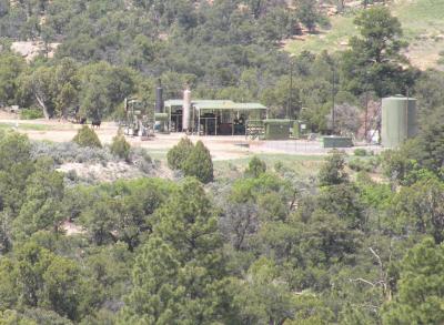 Noisy Gas Well Site in Northern New Mexico