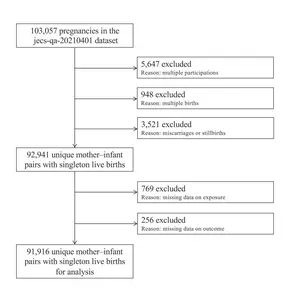 Figure 1. Participant flow diagram for the Japan Environment and Children’s Study