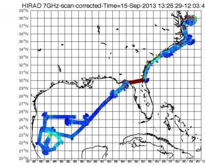 Data from the Real-Time HIRAD Data Stream