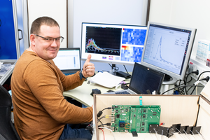 GScan -- the engineer Vitali Paštšuk testing the components of the scanner system