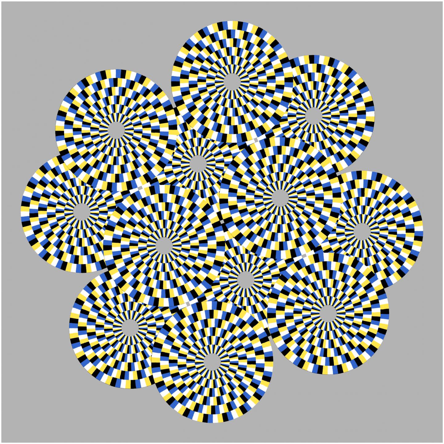 Circles Rotating in Different Directions