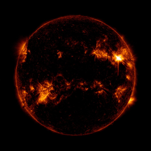 Mid-Level Solar Flare Erupts From Sun