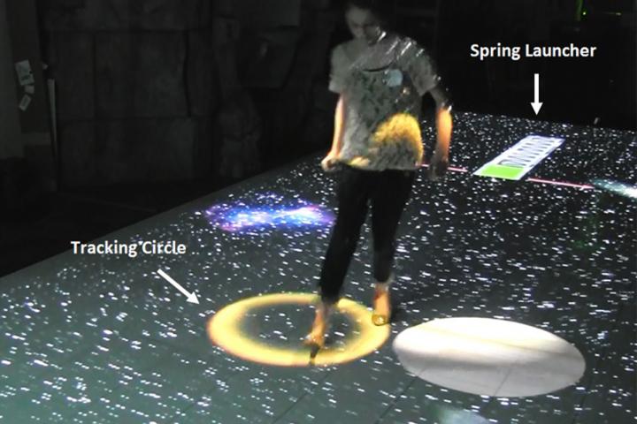 Participant Walks Across