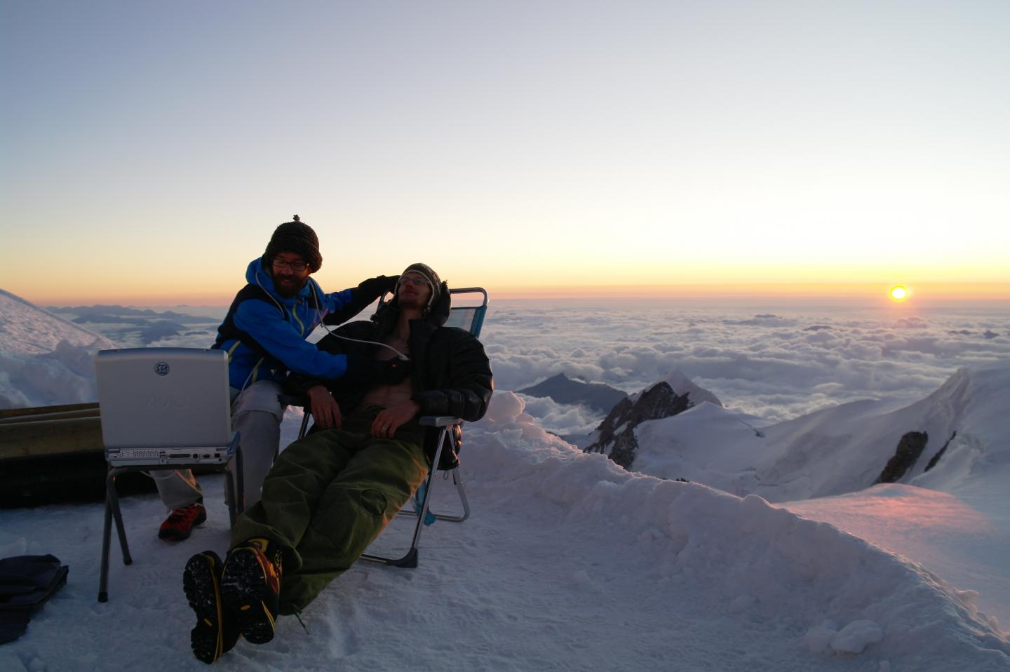 Echocardiography at the Summit of Mont Blanc during a Previous Expedition