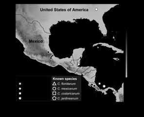Map and Locations of Thorn Snail Species of North and Central America