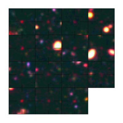False Color Image of Ancient Galaxy