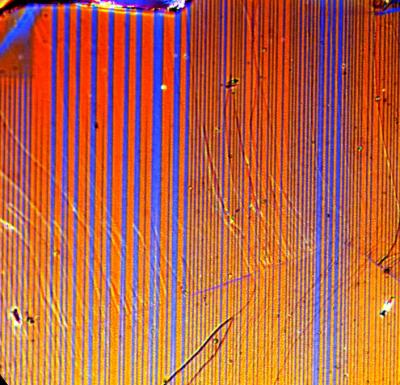 Stuctural Domains in Barium-Iron-Arsenide Crystal