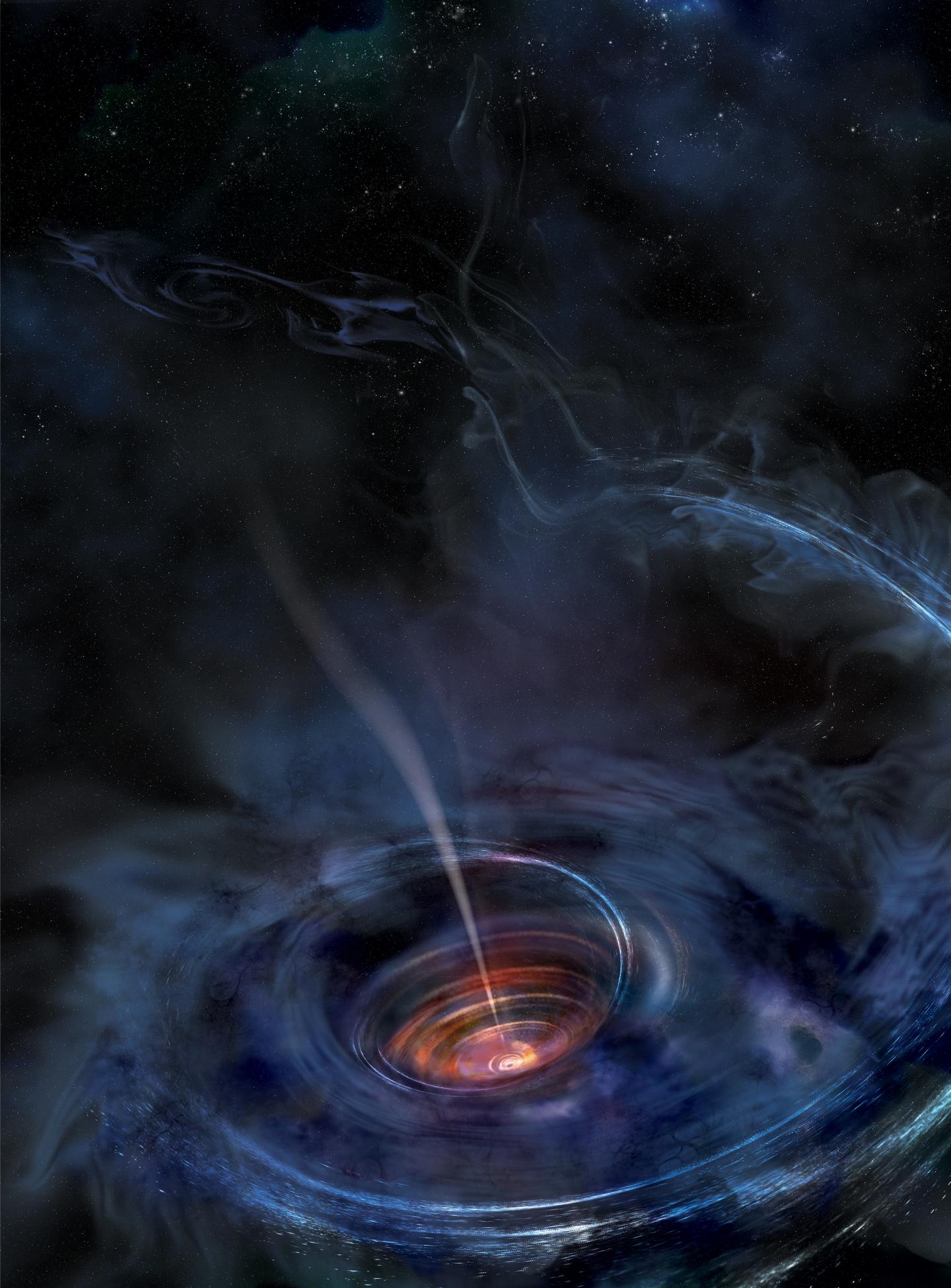 Dormant black hole eats star, Xray f EurekAlert!