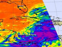Infrared Imagery of Tropical Storm Sandy