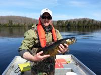 Andrew Rypel with Walleye