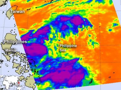 Aqua Satellite Pass Over Tropical Storm Dokuri