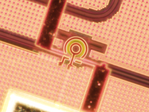 Photonic chip with a microring resonator