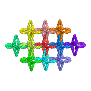 Molecular structure of a catena-COF