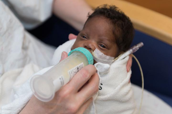 Preemie Being Fed